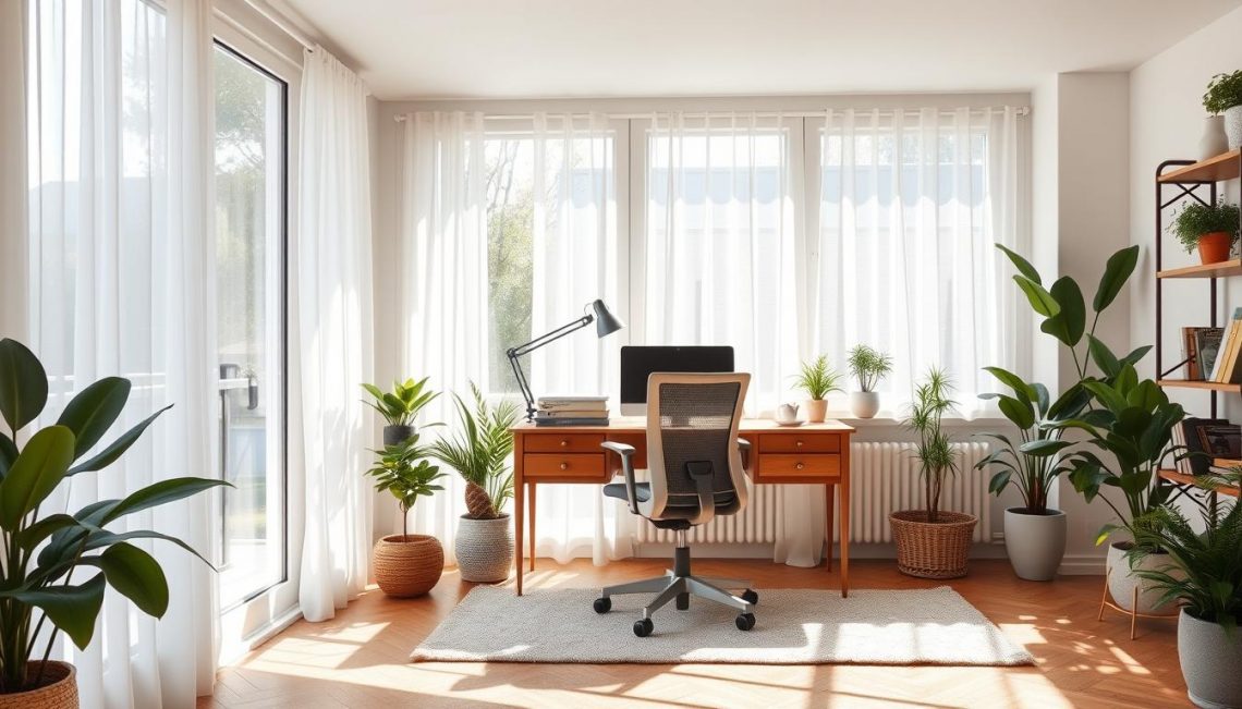 natural light in home office location